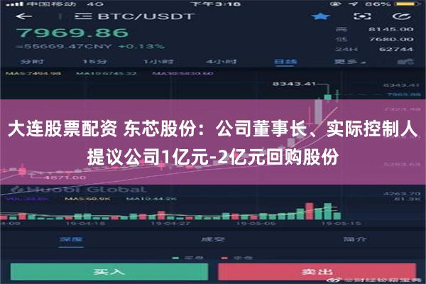 大连股票配资 东芯股份：公司董事长、实际控制人提议公司1亿元-2亿元回购股份