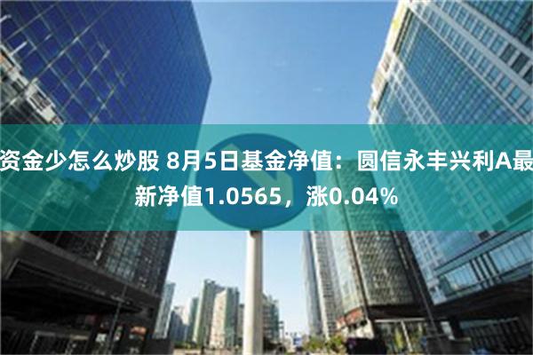 资金少怎么炒股 8月5日基金净值：圆信永丰兴利A最新净值1.0565，涨0.04%