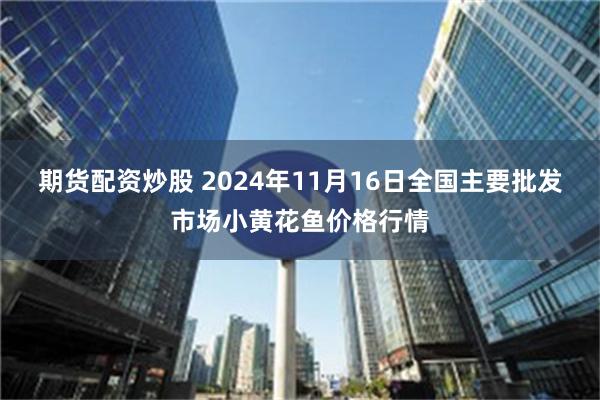 期货配资炒股 2024年11月16日全国主要批发市场小黄花鱼价格行情