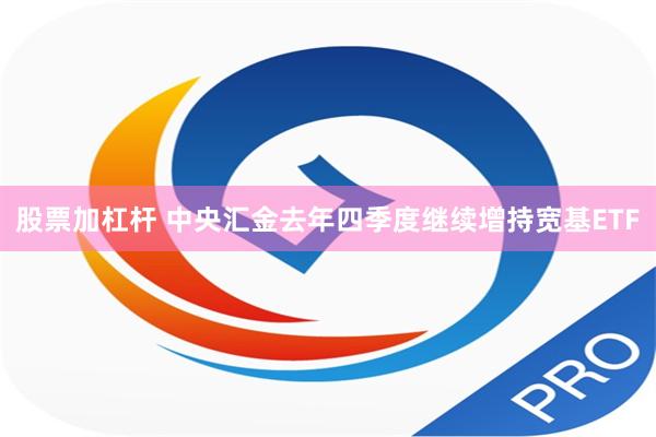 股票加杠杆 中央汇金去年四季度继续增持宽基ETF